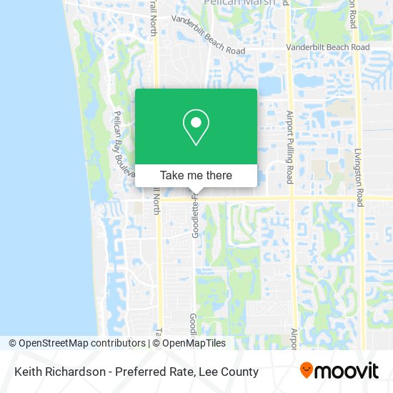 Mapa de Keith Richardson - Preferred Rate