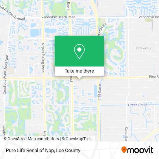 Pure Life Renal of Nap map