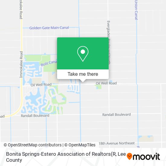 Bonita Springs-Estero Association of Realtors map