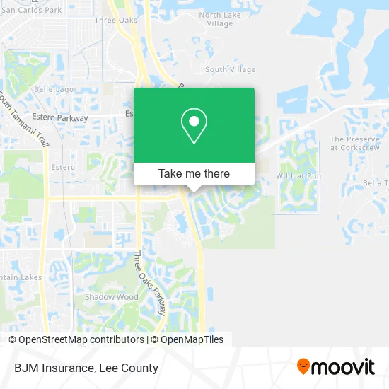 BJM Insurance map