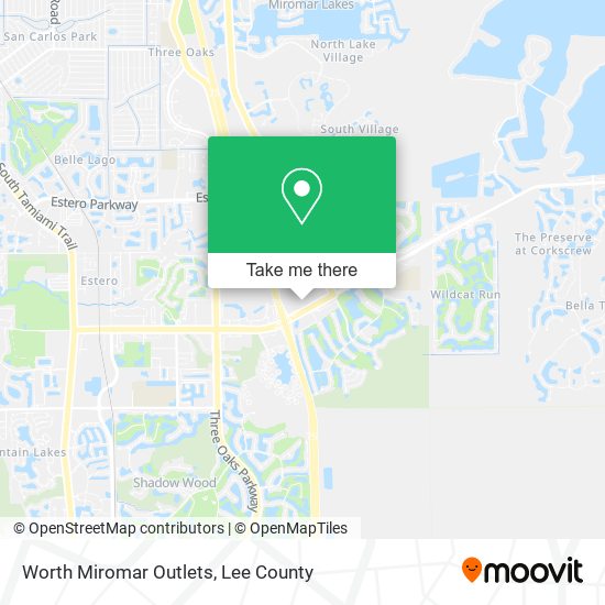 Worth Miromar Outlets map