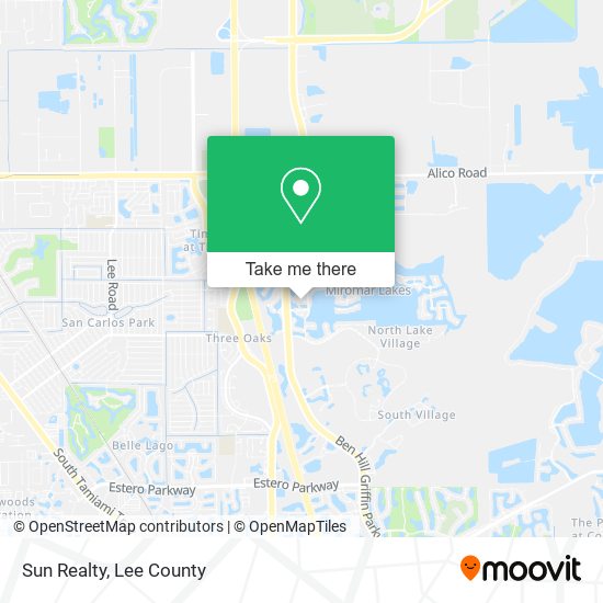 Sun Realty map