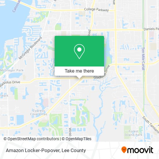Amazon Locker-Popover map