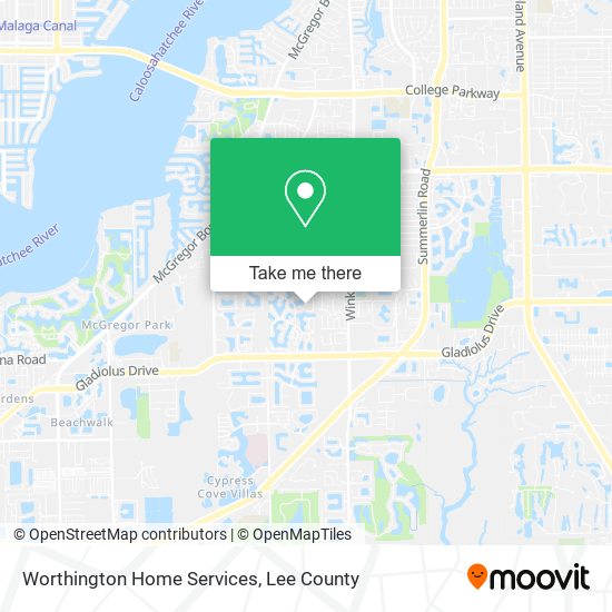 Worthington Home Services map