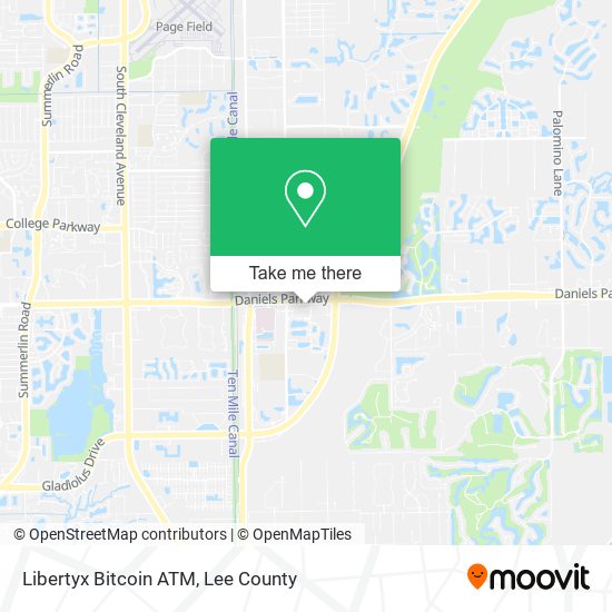 Mapa de Libertyx Bitcoin ATM