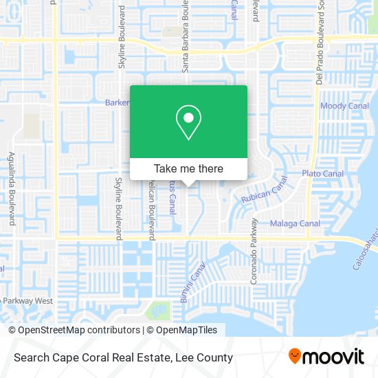 Mapa de Search Cape Coral Real Estate