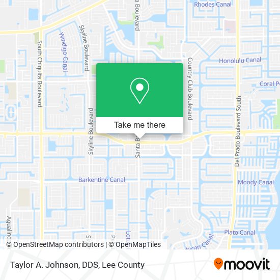 Taylor A. Johnson, DDS map