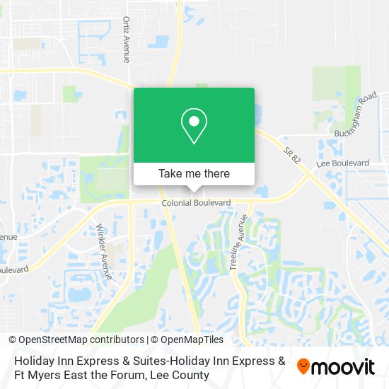 Mapa de Holiday Inn Express & Suites-Holiday Inn Express & Ft Myers East the Forum