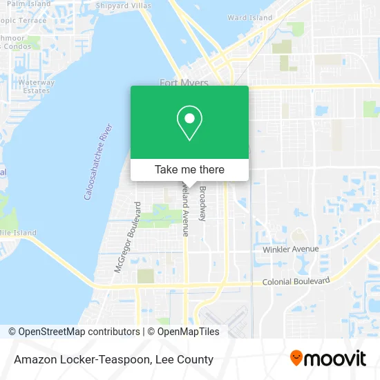 Amazon Locker-Teaspoon map