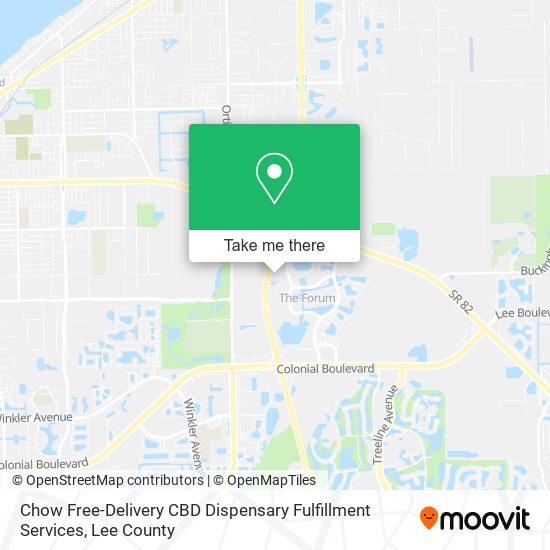 Mapa de Chow Free-Delivery CBD Dispensary Fulfillment Services