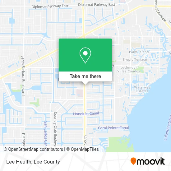 Lee Health map