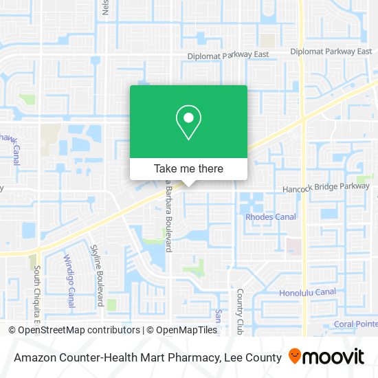 Mapa de Amazon Counter-Health Mart Pharmacy