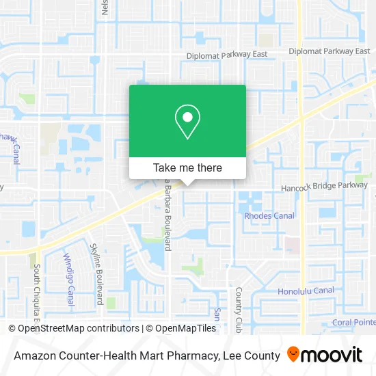 Amazon Counter-Health Mart Pharmacy map