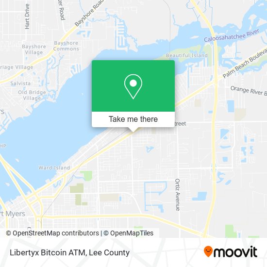 Mapa de Libertyx Bitcoin ATM