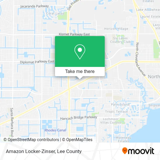 Amazon Locker-Zinser map