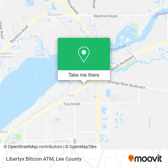 Mapa de Libertyx Bitcoin ATM