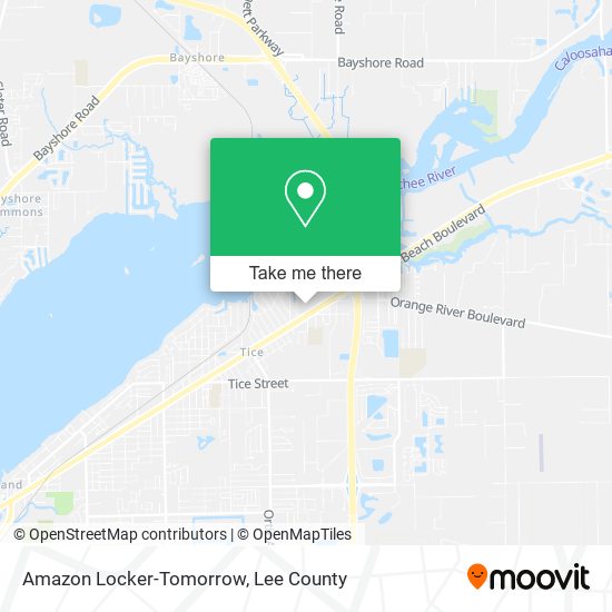 Amazon Locker-Tomorrow map