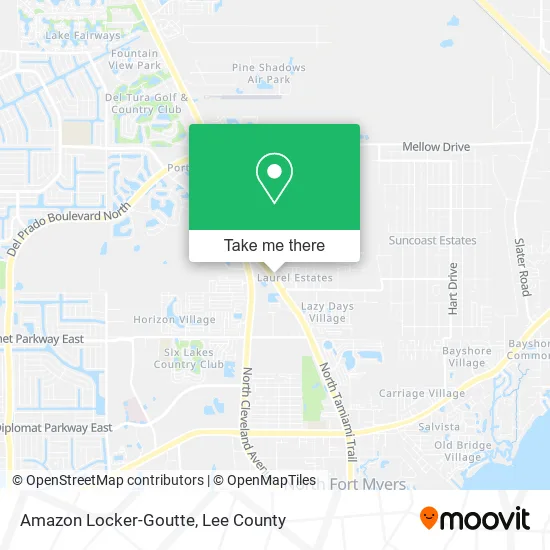 Amazon Locker-Goutte map