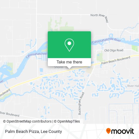 Palm Beach Pizza map