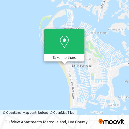 Mapa de Gulfview Apartments Marco Island