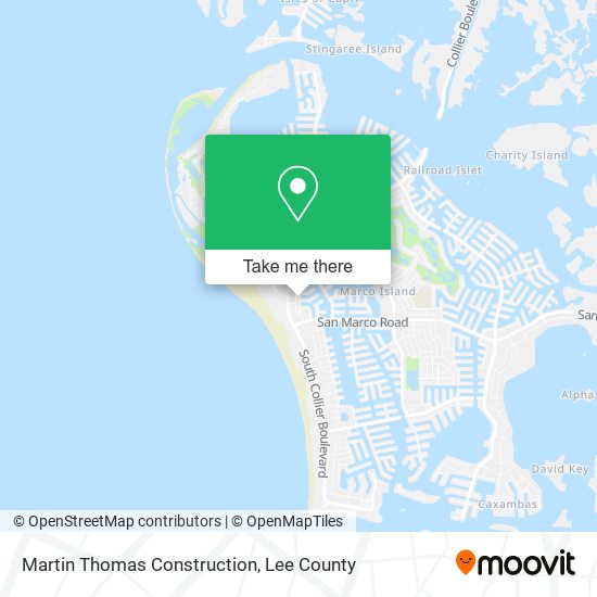Mapa de Martin Thomas Construction