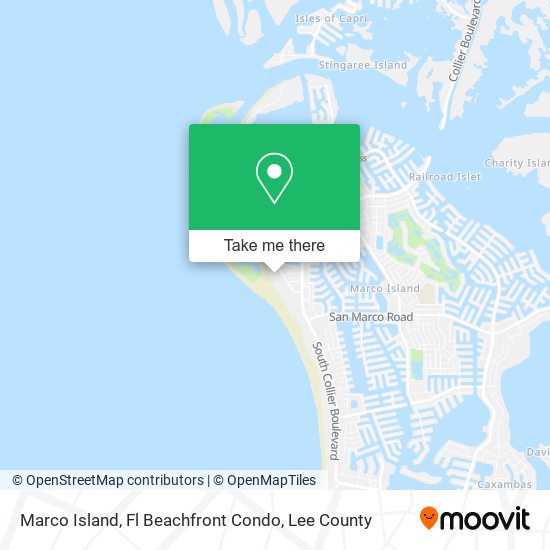 Marco Island, Fl Beachfront Condo map