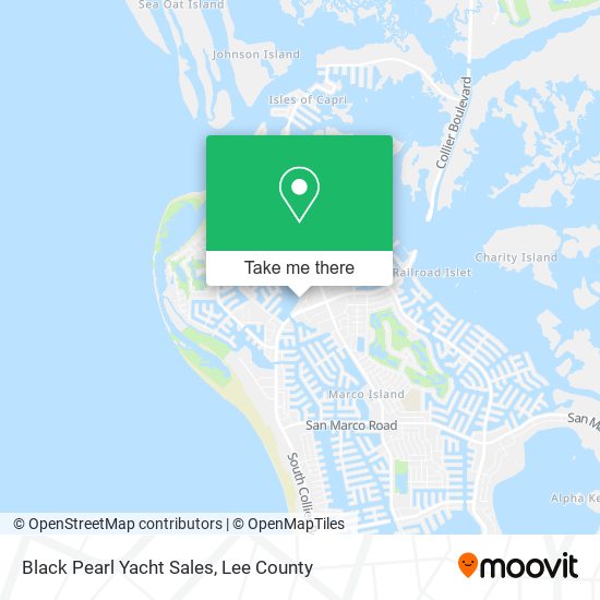 Black Pearl Yacht Sales map