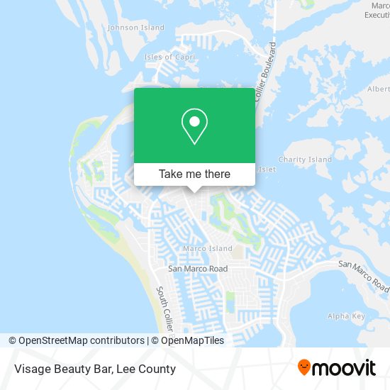 Visage Beauty Bar map