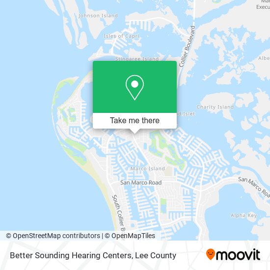 Better Sounding Hearing Centers map