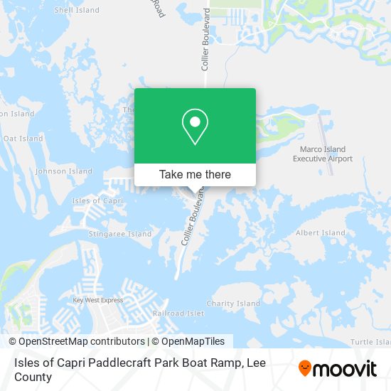 Isles of Capri Paddlecraft Park Boat Ramp map
