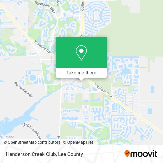 Mapa de Henderson Creek Club