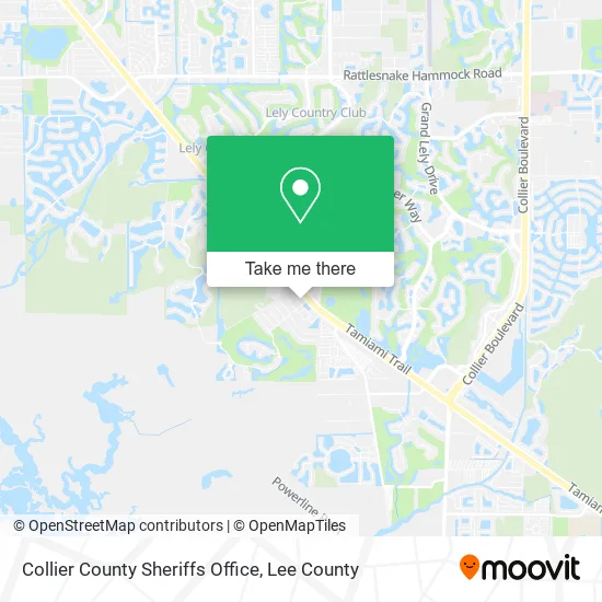 Collier County Sheriffs Office map