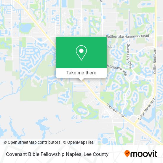 Mapa de Covenant Bible Fellowship Naples