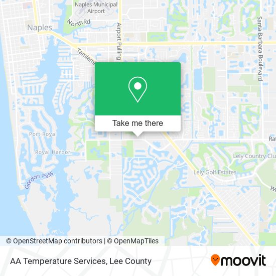 AA Temperature Services map