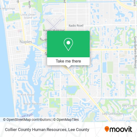 Collier County Human Resources map