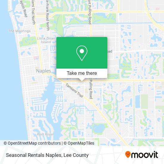 Seasonal Rentals Naples map