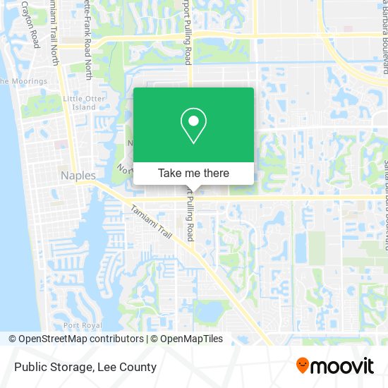 Mapa de Public Storage