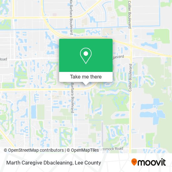 Marth Caregive Dbacleaning map