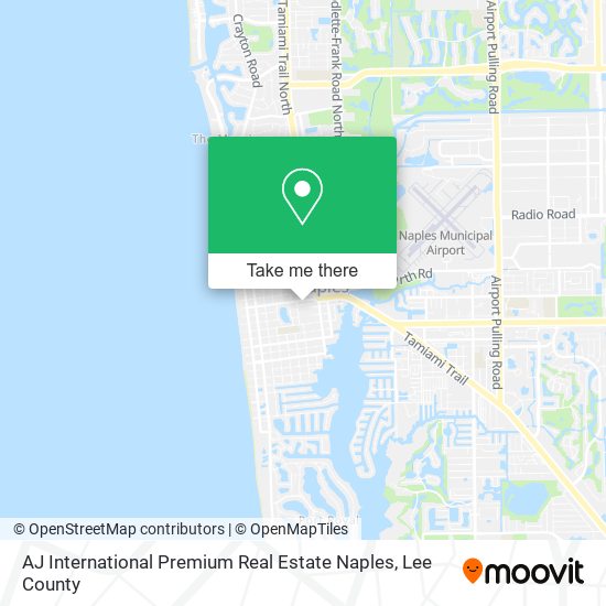 AJ International Premium Real Estate Naples map