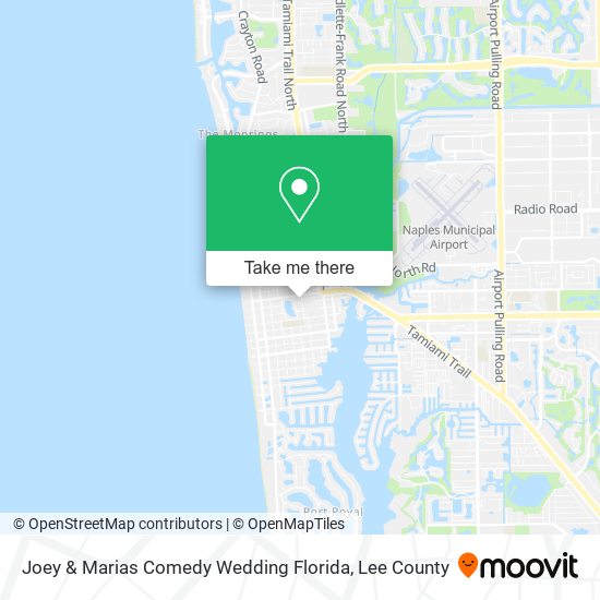 Joey & Marias Comedy Wedding Florida map