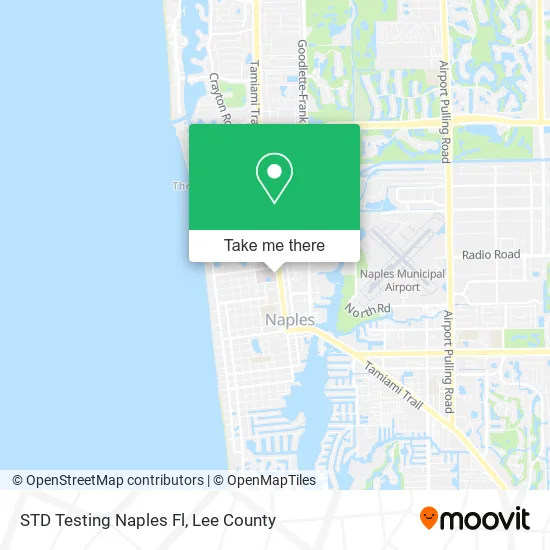 STD Testing Naples Fl map