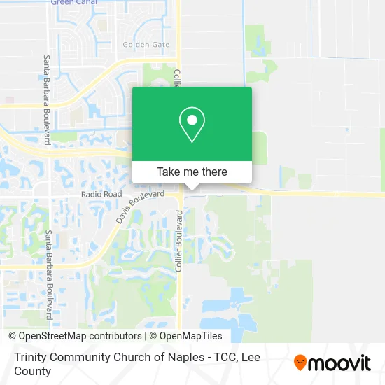 Trinity Community Church of Naples - TCC map