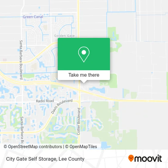 City Gate Self Storage map