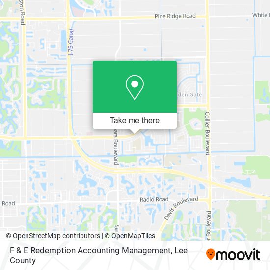 F & E Redemption Accounting Management map