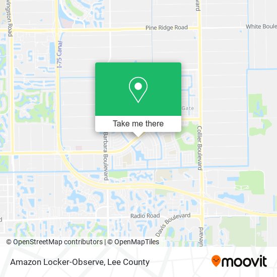 Mapa de Amazon Locker-Observe