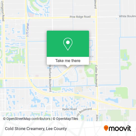 Cold Stone Creamery map