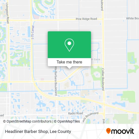 Headliner Barber Shop map