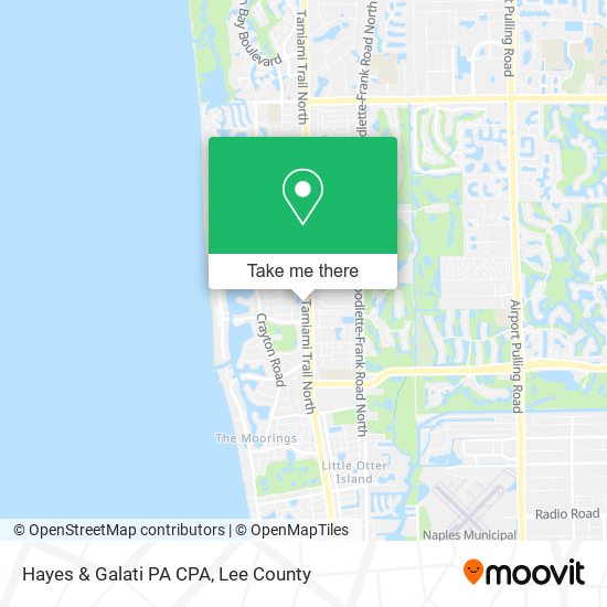 Hayes & Galati PA CPA map
