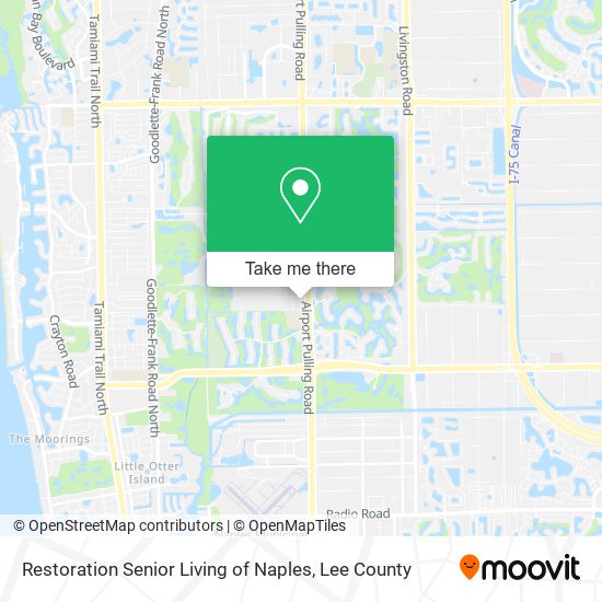 Restoration Senior Living of Naples map