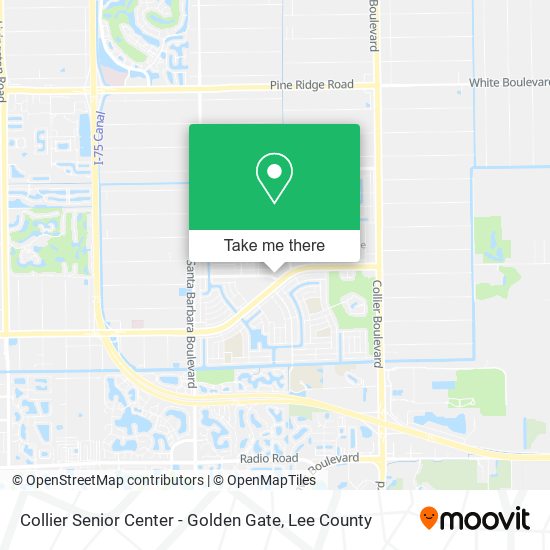 Collier Senior Center - Golden Gate map